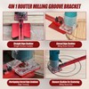 4 in 1 Multifunctional Router Groove Holder, Metric Router Circle