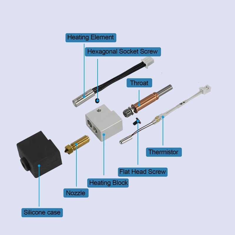 Kobra 3 Hot End 3D-Drucker Hotend Kit, Anycubic Kobra 3