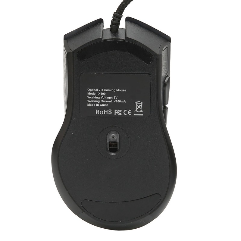 Gaming Mouse USB2.0 4 Adjustable DPI RGB Backlit Ergonomic Design
