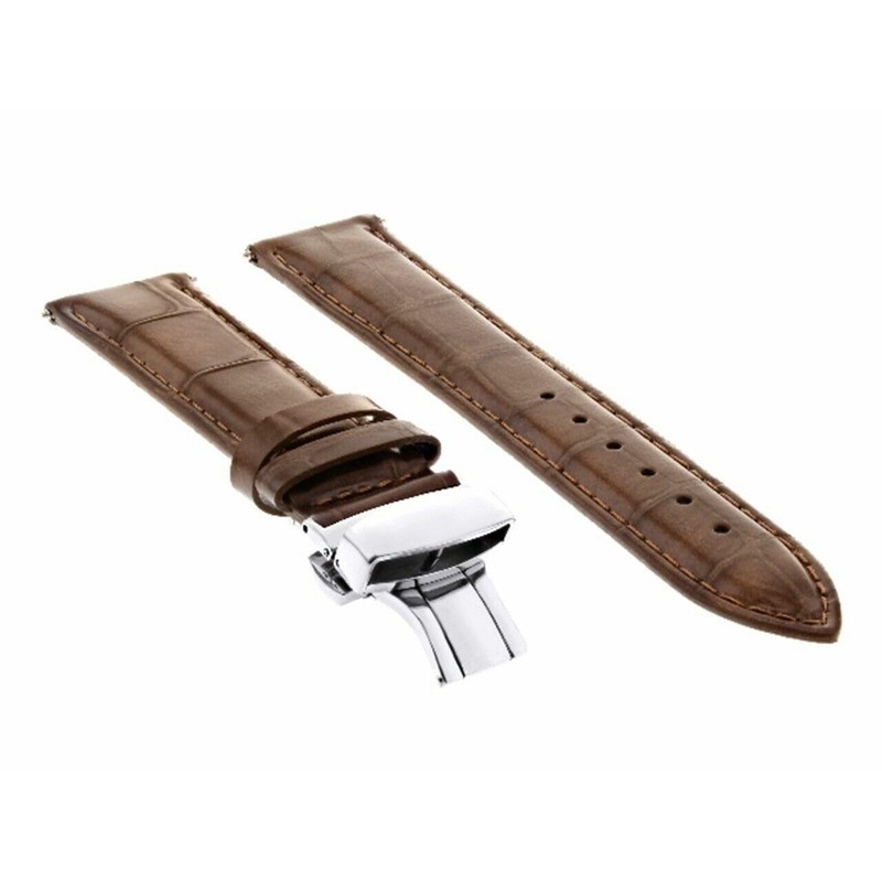 Ewatchparts 22mm Leather Watch Band Strap Compatible With Montblanc 4810