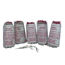 Lamatar1 Natural Juniper Rope Incense Set Of 5 Home Fragrance Handmade In Nepal