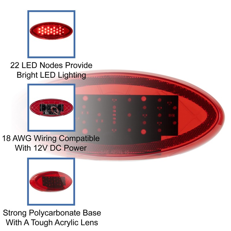 RecPro RV LED Tail Light | Trailer Brake Light |