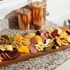 Large Acacia Serving Board with Handles, 36 x 12 Inch