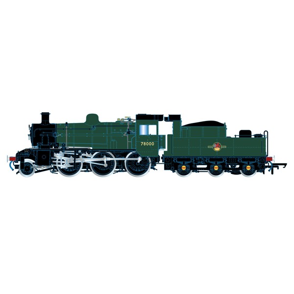 Hornby R3839 BR, Standard 2MT, 2-6-0, 78000 - Era 5 Locomotive - Steam, Green