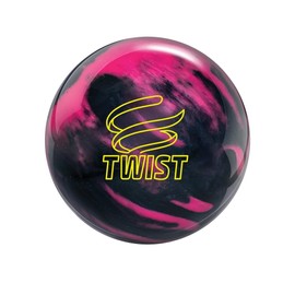 Brunswick PRE-DRILLED Twist Reactive Bowling Ball- Pink/Black (This Item Includes a Free Bowlerstore Rubber Shammy- Colors Will Vary for The Shammy) 10lbs