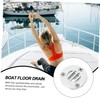 LALAFINA 2 Sets Stainless Steel Boat Deck Drain Plug Durable
