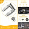 10Pcs Car Brake Hose Clips Brake Line Retainer Clips (Silver)