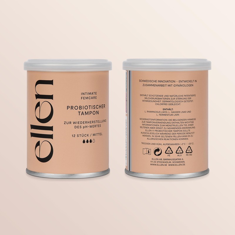 Ellen Probiotic tampon 12 pieces - medium