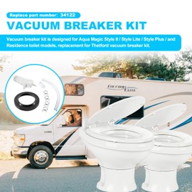Ussuray Replacement for Thetford 34122 Vacuum Breaker Kit Fits for Style II/Style Lite/Style Plus/Residence Toilet Models