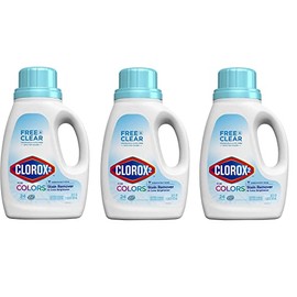 Clorox 2 for Colors, Free & Clear Stain Remover and Color Brightener, 33 Ounces (package May Vary) (Three Pack)