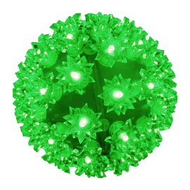 MULTI-SPARKING Christmas Lights Ball 5.5" Outdoor Hanging Sphere Lights 50 LED Orb Light Green Starlight Sphere Lights for Tree Porch Bedroom Christmas Decorations