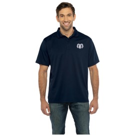 Vantage Apparel Men's Collegiate Polyester Mesh Team Icon Polo, Rhode Island Rams, Medium