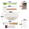 Tefrine Sourdough Bread Banneton Proofing Baskets Set, 11 PCS Sourdough
