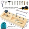 14 Pcs Kids Montessori Screwdriver Board Set, Wooden Screw Driver