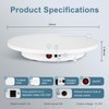 Motorized Rotating Display Stand, Angle Speed Adjustable Electric Rotating Turntable,
