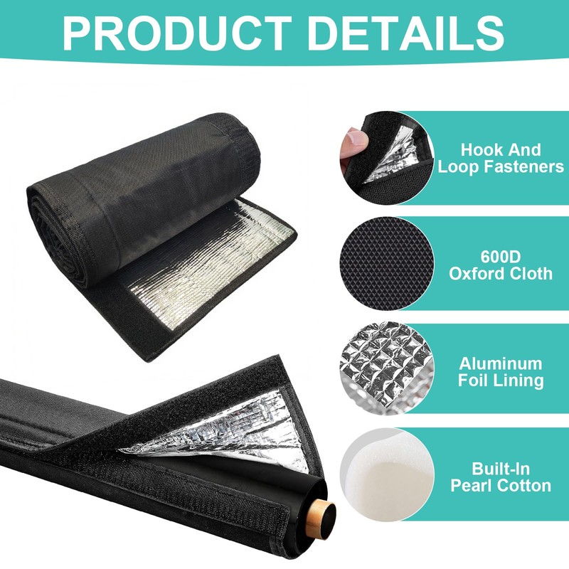 3-Layer HVAC Copper Pipe Insulation Cover – 600D Oxford Waterproof