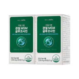 Realgram [eTV] 1,200mg x 60 tablets (72g) 2 boxes [36124415] Realgram Joint MSM Glucosamine 2 units / [eTV] 1,200mg x 60정 (72g) 2박스[36124415] 리얼그램 관절 MSM 글루코사민 2개