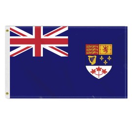 3×5 FT Old Canada Canadian Blue Ensign (1957–1965) Flag, Large 100D Canadian Heritage Outdoor Banner,Doube Side Printing Decor For Patio Garden With Brass Gromment