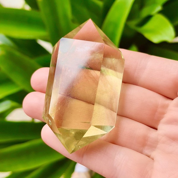 Natural Pure Citrine. Large Double terminated Crystal. Healing Crystal. Manipura Chakra. Manifest Dream Attracts Wealth, Abundance. Chakra Cleaning Metaphysical Meditation Crystal. Reiki Crystal.