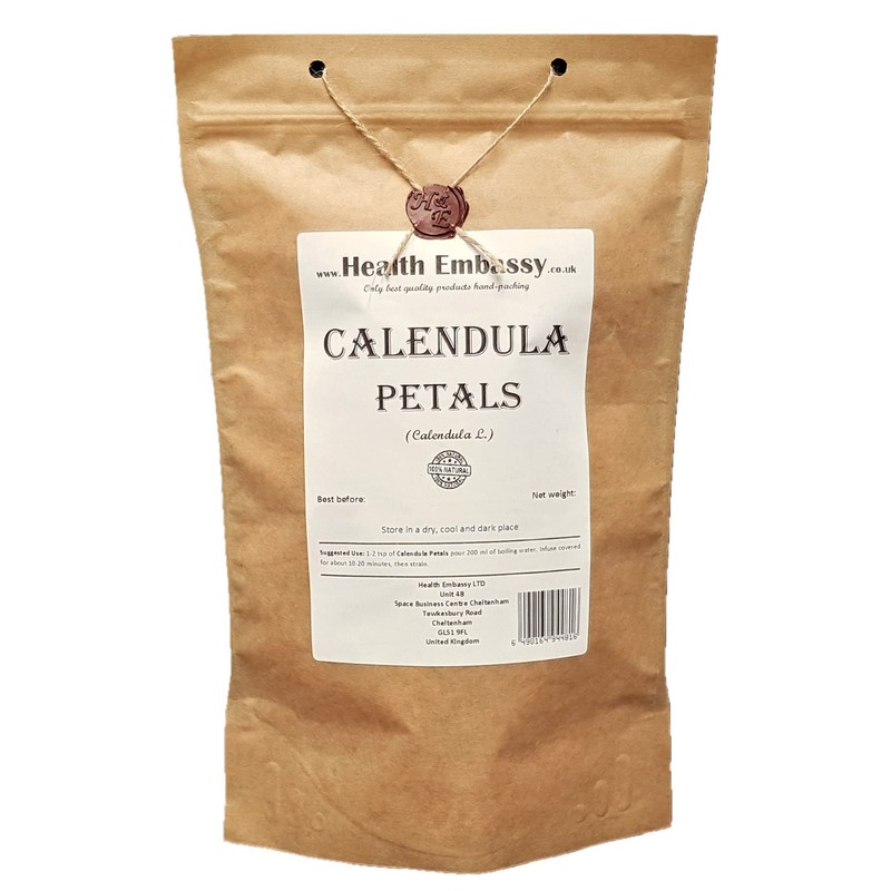 Health Embassy Calendula Petals (Calendula L) Marigold Loose Herbal Tea