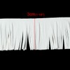 Faux Suede Fringe Tassel Trim 30mm(1 1/8"), 2 M (White)