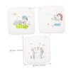 Gatuida 3pcs Cotton Washcloths for Newborns Soft Absorbent Face Cleaning