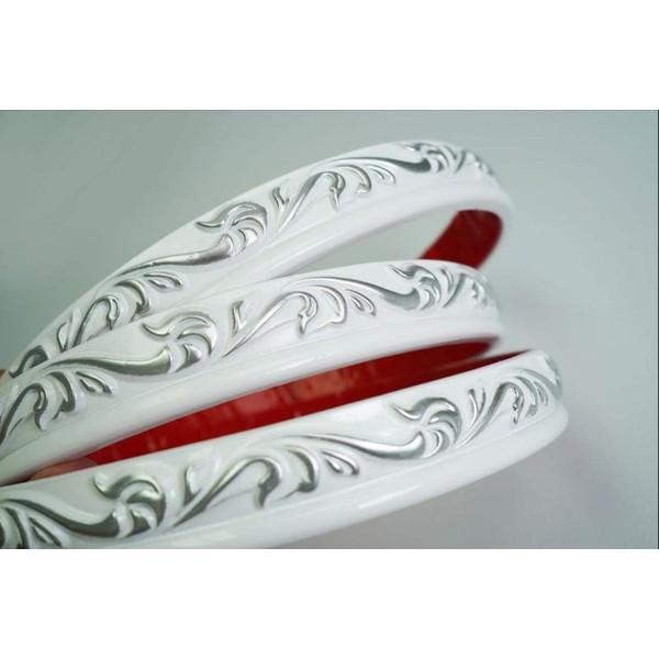 Colamo 16.4FT Chromed White Peel Stick Trim Caulk Strip for