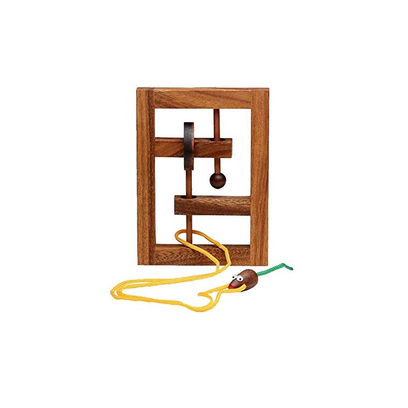 Square String Frame, Trap The Mouse String Puzzle, Free the