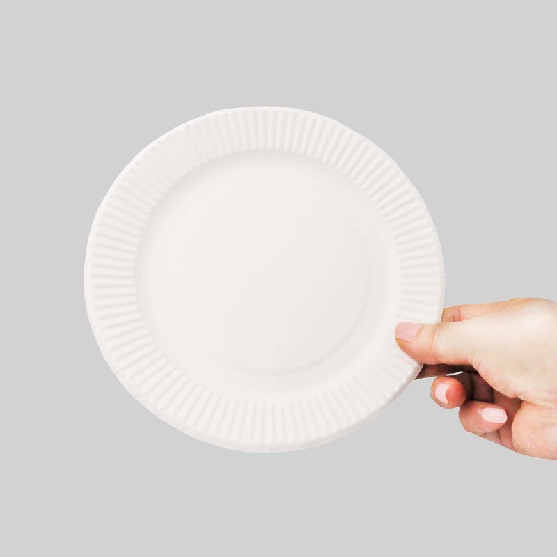 E-18120 Paperware Paper Plates, 7.1 inches (18 cm), Extra Pack,