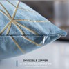 YONGLIU Pack of 2 Velvet Cushion Cases Decorative Gold Foil