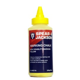 Spear & Jackson Marking Chalk, Yellow - 8OZ