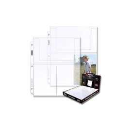 BCW Pro 3-Pocket Photo Sleeves (20 Pack) | 4"x6" Acid-Free, Archival Pages for Binders | Clear, PVC-Free Protection for Photos & Cards