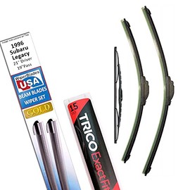 Beam Blade Wipers Replacement Set for 1996 Subaru Legacy w/Rear - WiperBladesUSA Gold Beam Wiper Blades Wipers Set