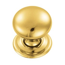 Carlisle Brass FTD1265B Cupboard Knob, Polished Brass, 32 mm