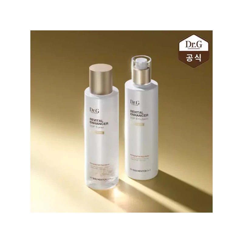 Dr.G 닥터지 리바이탈 인헨서 EGF 기초 2종 세트(토너 150ml+에멀전 150ml)