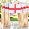 100 x Mini England St George Flag on Cocktail Stick