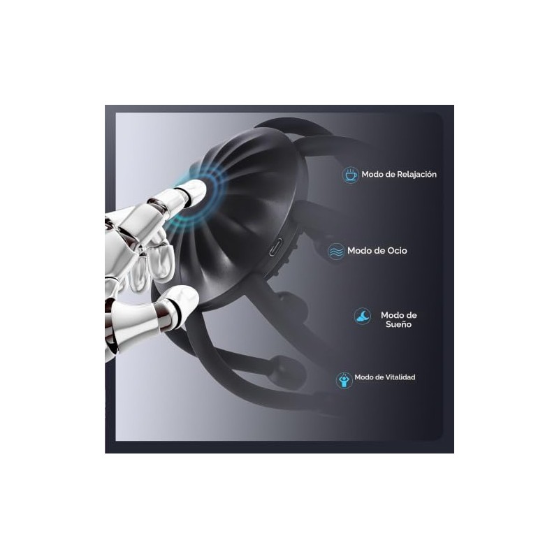 Electric Scalp Massager, 360° Octopus Head Massager Automatic 4 Modes