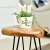 WELLAND Live Edge Side Table with Hairpin Legs, Natural Edge