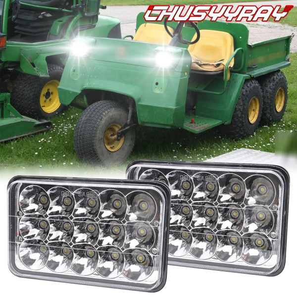 CHUSYYRAY LED Headlight TL6420 Hi/Lo Beam Fits John Deere Tractor