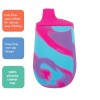 Nuby Silicone Tie Dye Training Cup Pink Purple Easy Drinking