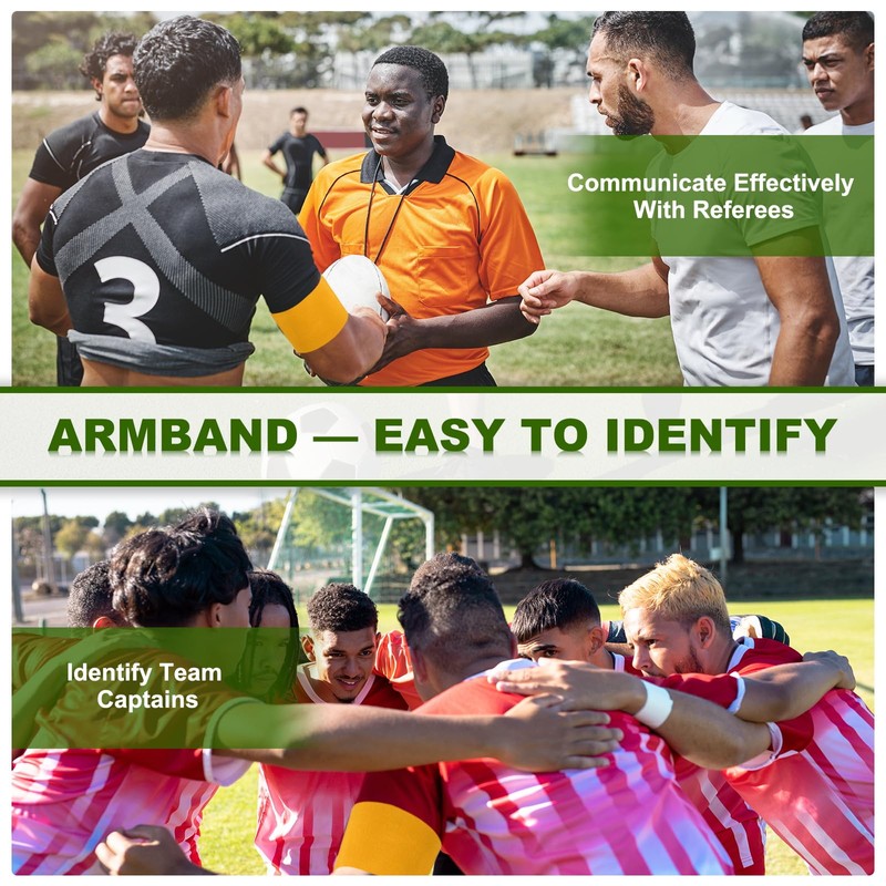 PATIKIL Fußball Kapitänsbinde, 18 Stück Kapitänsarmbänder für Fußball Elastische Kapitänsbinde
