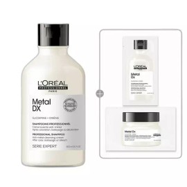 L'Oréal Professional [손상염색모발용] 로레알 프로페셔널 메탈 디엑스 샴푸, 300ML, 1개 L'Oreal Professional Metal DX Shampoo for Damaged Color-Treated Hair, 300ML, 1ea