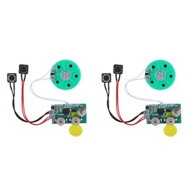 2pcs Recordable Sound Chip, DIY Voice Greeting Card Module, Musical Card Chip 4 Minutes Recordable voice record module for Greeting Card Invitations