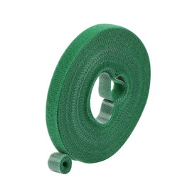 Teqooza Green Gardening Tape, 19 Feet x 2/5'' Plant Ties Reusable Adjustable Plant Support Cord Tie Strap for Indoor Outdoor Patio Plant Use, 1 Roll