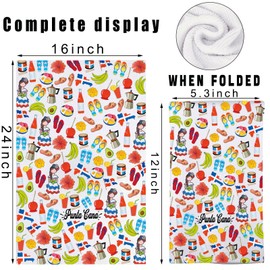 JNIAP Punta Cana Kitchen Towel Punta Cana Gifts Dominican Republic Gifts Punta Cana Souvenir Towel Punta Cana Dish Towel (Punta Cana kt)