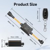 QOFOWIN AC110-250V 20A Waterproof Remote Control Switch Socket Suit,164ft Remote