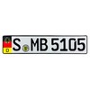 Germany Coat of Arms License Plate Flag + Eagle (Stuttgart