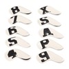 10pcs set PU Waterproof Golf Club Iron Cover Fine Sewing