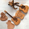 NAESM Wooden Guitar Pick Box with Stand - 6 Pcs