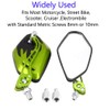 ESUPPORT Green Motorcycle Motorbike 8mm 10mm Rearview Side Mirror ATV